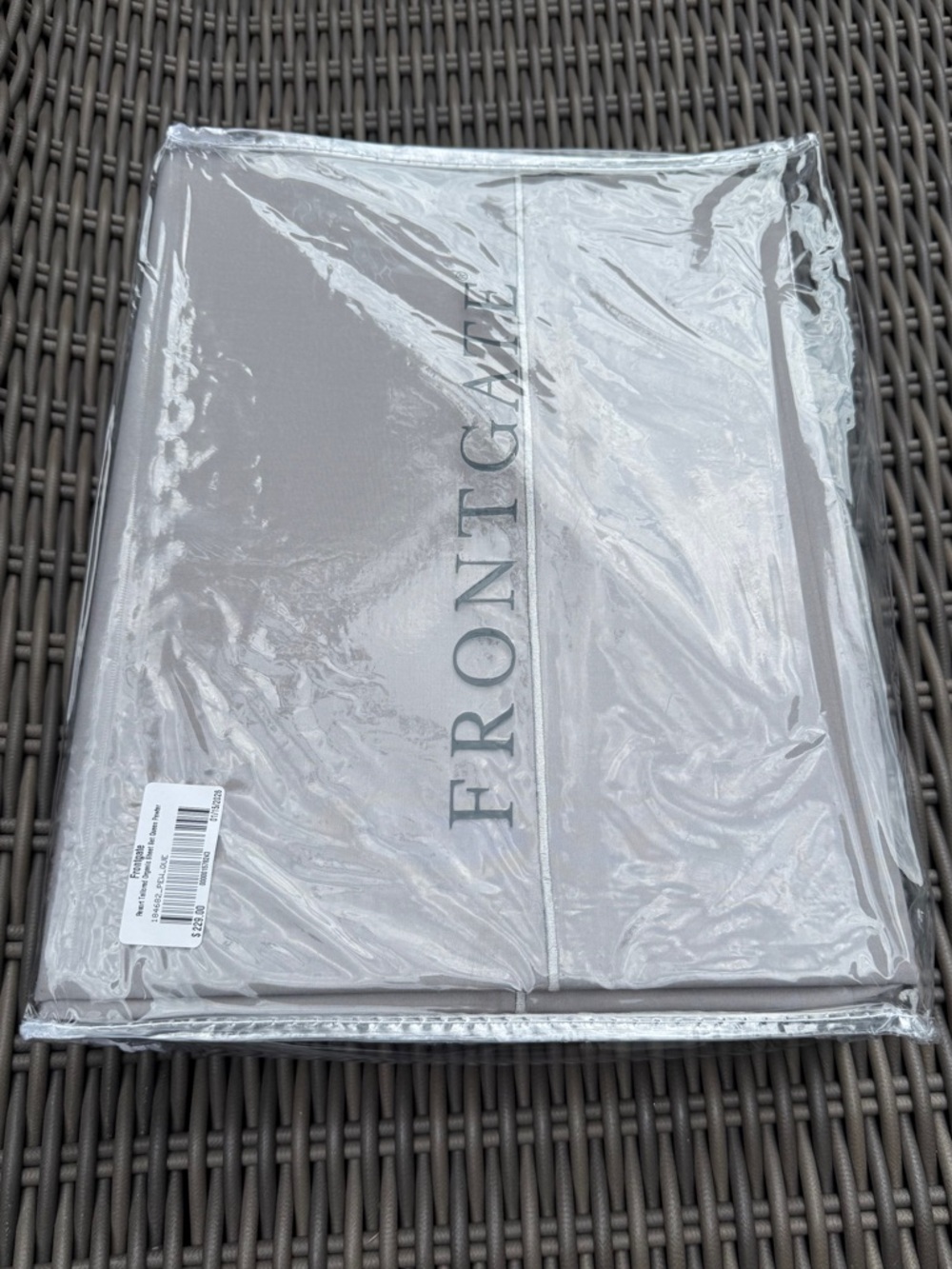 Frontgate Queen Organic Sheet Set - Pewter - NWT